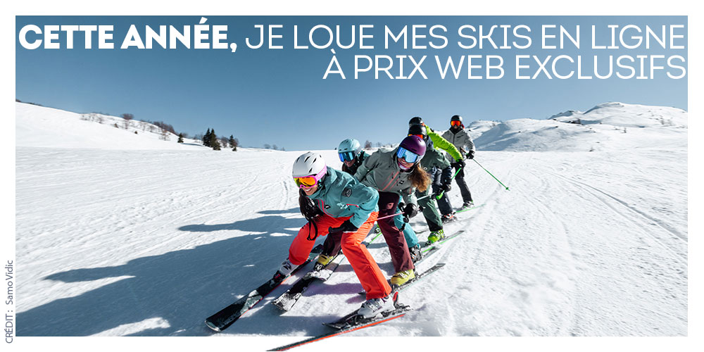 Louez vos skis en ligne avec Sport 2000